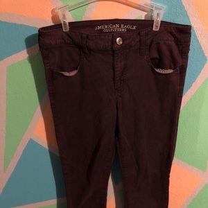 Burgundy American Eagle jeans